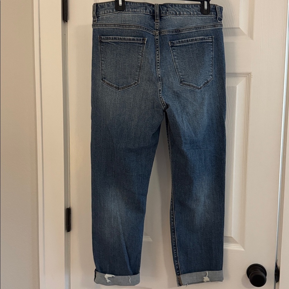 Eunina Frankie Mid Rise Girlfriend Jeans in Blue Size 15 - Picture 5 of 9